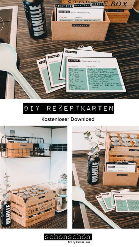 Diy organisationhacks für deinen haushalt: DIY Rezeptkarten | Rezeptkarten, Zuhause diy, Leichte diy bastelei