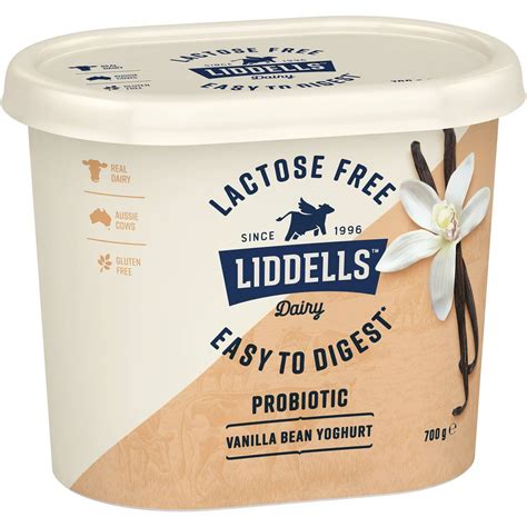 Liddells Lactose Free Probiotic Yoghurt Vanilla Bean G Woolworths