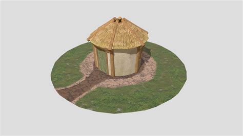 Simple Stylized Hay Hut 3d Model By Art Teeves Fc79a1e Sketchfab