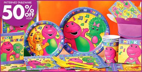 Partycity Barney Theme Supplies Barney Birthday Party Barney Party