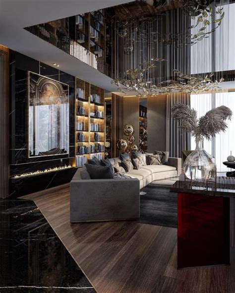 modern living room in dark and luxury tones luxury living room luxury living room decor