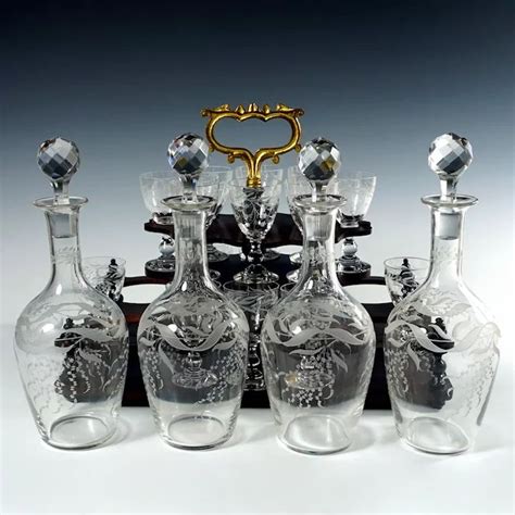 Pin On French Crystal Decanters Carafes And Glass Liquor Sets