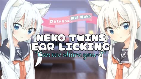 Neko Twins Ear Licking Session 😽👅🤍 Youtube