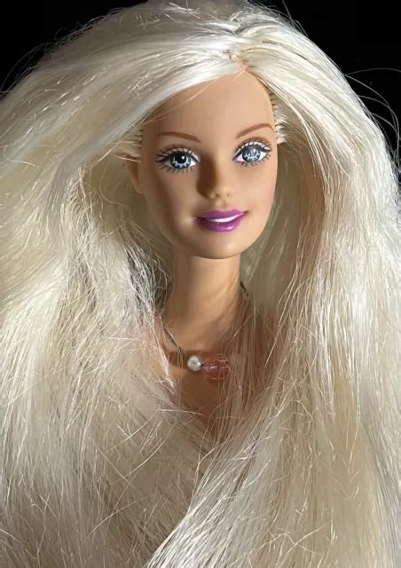 Nude Mattel Barbie Extra Long Blonde Hair Blue Eyes Bendable Knees For