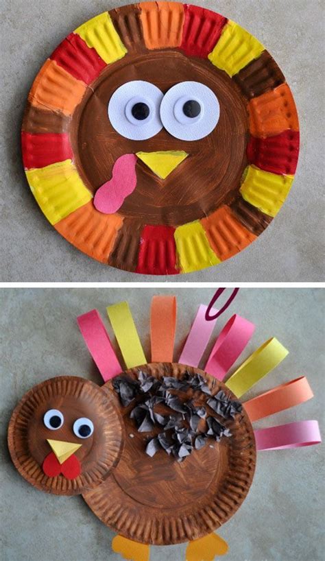 Paper Plate Turkey Click For 30 Diy Thanksgiving Crafts For Kids To