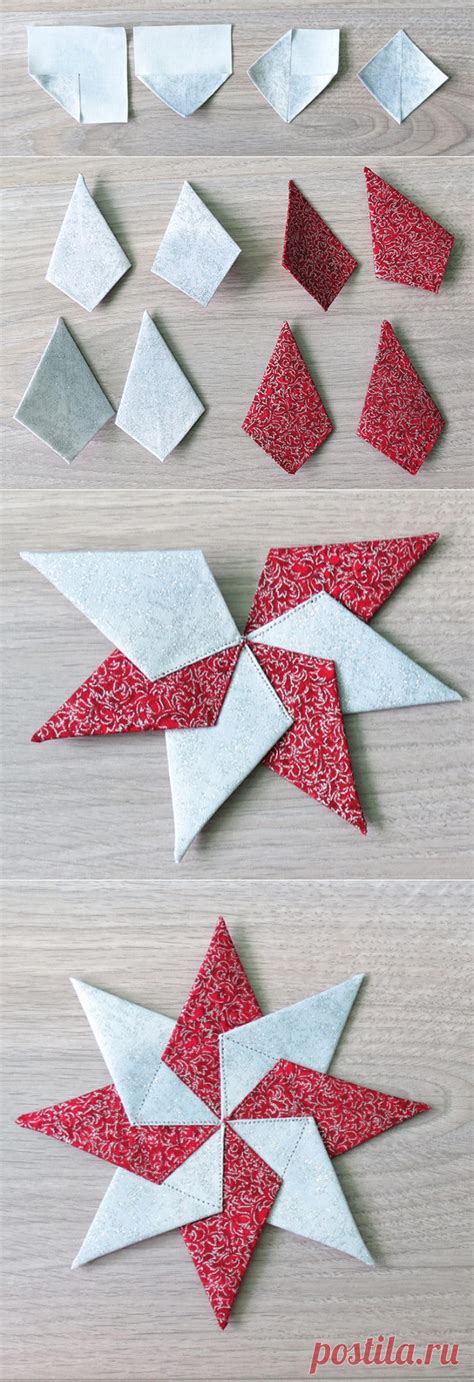 Fabric Star Ornament Tutorial For Easy Christmas Sewing Getas