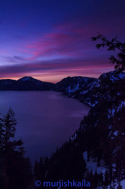Crater Lake Oregon Usa Sunrise Sunset Times