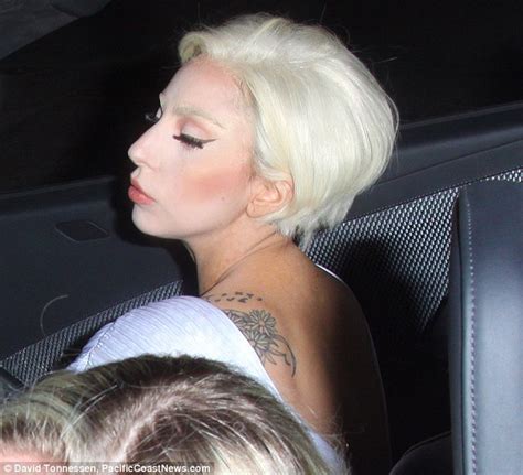 Lady Gaga Goes For A Short Bleached Hairdo As She Returns To La Party