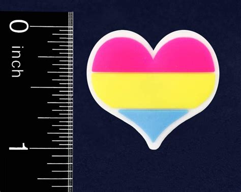 Silicone Pansexual Pride Heart Pins Lgbtq Gay Pride Awareness We Are Pride