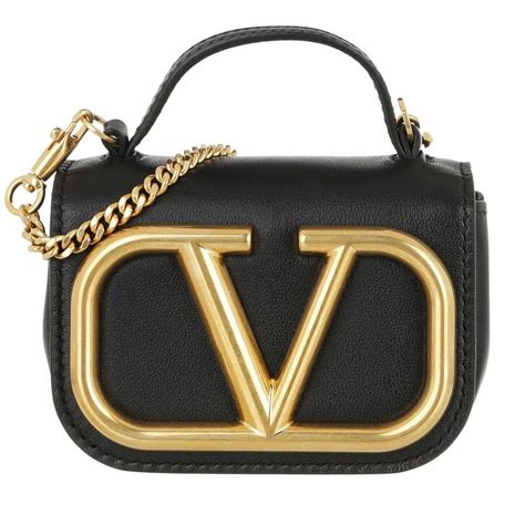 Valentino Garavani V Logo Mini Crossbody Bag Black In Schwarz Fashionette