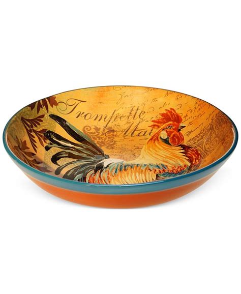 Certified International Rustic Rooster Serving Bowl Macys