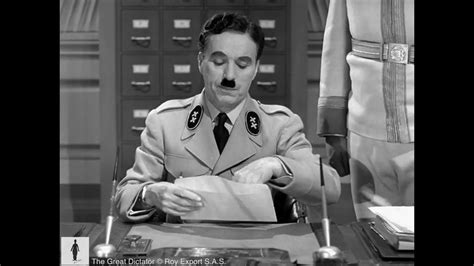 Charlie Chaplin Adenoid Hynkels Palace The Great Dictator 1940