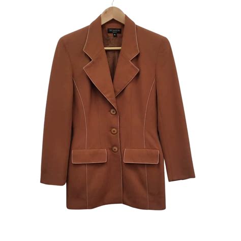 Chelsea Design Womens 8 Rust Brown Blazer Jacket 897s