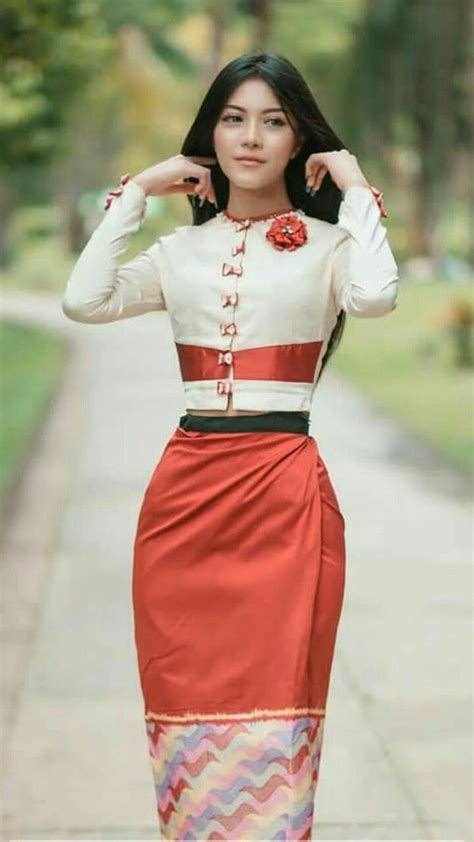 Su Hlaing Win Myanmar Dress Design Burmese Clothing Myanmar