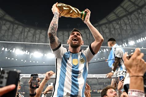 instagram photo of lionel messi holding world cup trophy is now the most liked ever beating