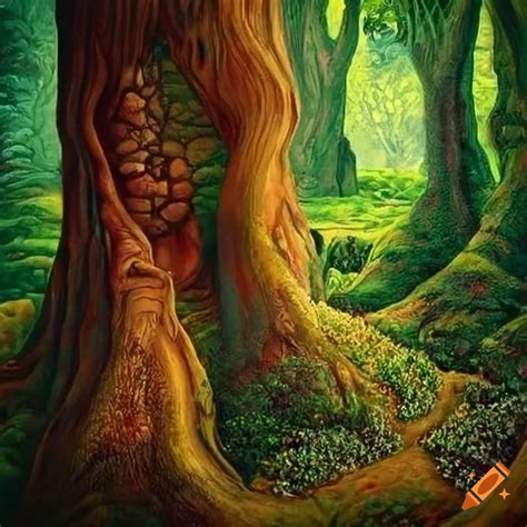 Illustration From The Garden Of Eden Bestiary By Kay Neilsen