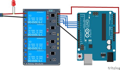 5 Volt 4 Channel Arduino Relay Module Example Arduino Learning