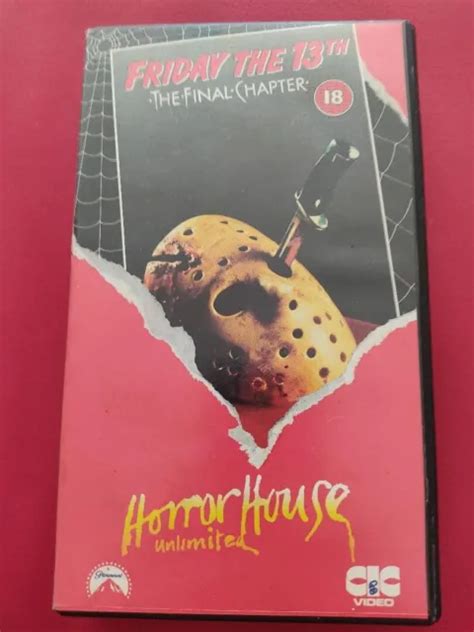 FRIDAY THE TH TH FINAL CHAPTER VHS RARE Jason Voorhees Horror Halloween EUR