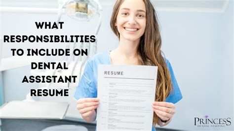 Responsibilities To Include On A Dental Assistant Resume Youtube