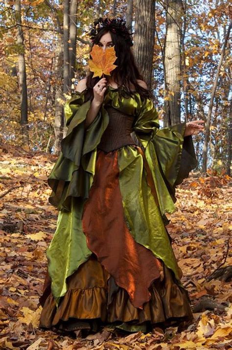 Renaissance Medieval Fall Faerie Woodland Autumn Fairy Costume Forest Fairy Costume Fairy