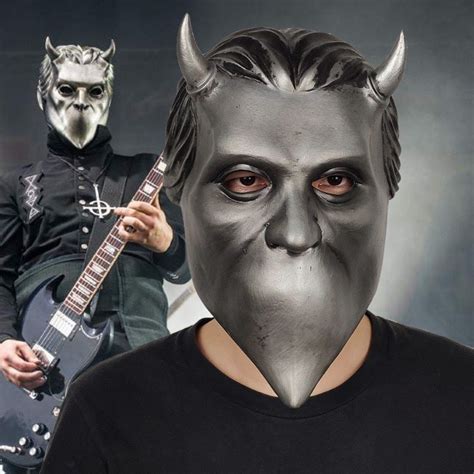 Ghost Nameless Ghoul Mask Cosplay Ghost Bc Rock Roll Band Halloween