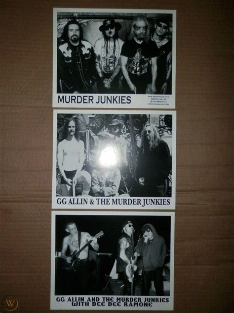 Gg Allin Murder Junkies 8 X 10 Lot Of 3 3878088396