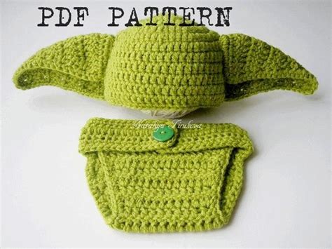 Crochet Baby Yoda Hat And Diaper Cover Pattern Amelias Crochet