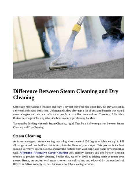 Some dry cleaning shops are in busy neighborhoods and have high traffic. How Long Does Steam Clean Carpet Take To Dry | Lets See ...