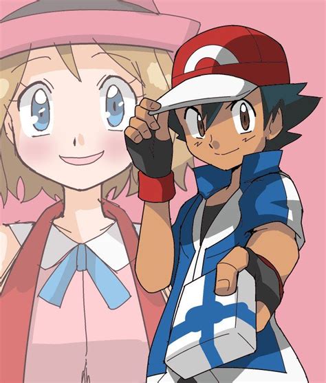 Pokemon Ash And Serena Pokemon Cute Pokemon Wallpaper