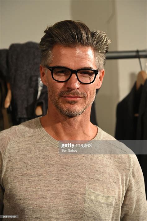 News Photo : Model Eric Rutherford backstage at the Todd... Older Mens