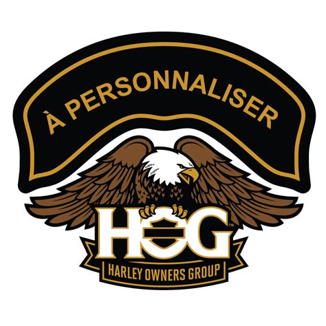 Harley Davidson Hog Lifetime Personalised Sticker