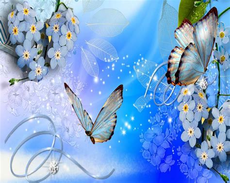 Blue Butterfly Wallpapers Wallpaper Cave