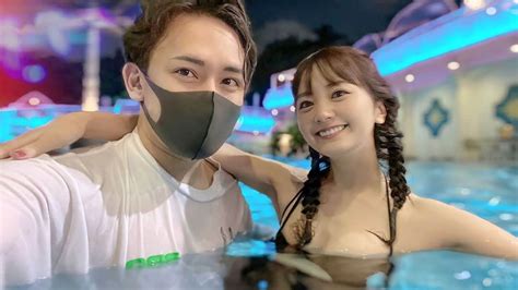 カブキンさんのインスタグラム写真 カブキンinstagram「夫婦チャンネルに ナイトプールの動画が公開されてます。 ニューオータニの宿泊者しかいなくて静かで良かった。 婚活