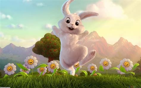 Cute Bunny Rabbits Wallpaper Desktop Best Quality Hd
