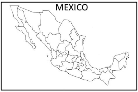 Imagen En Blanco De Un Mapa De M Xico