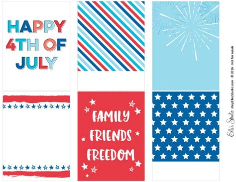 4th Of July Printables 4th Of July Scrapbook 6 Tag