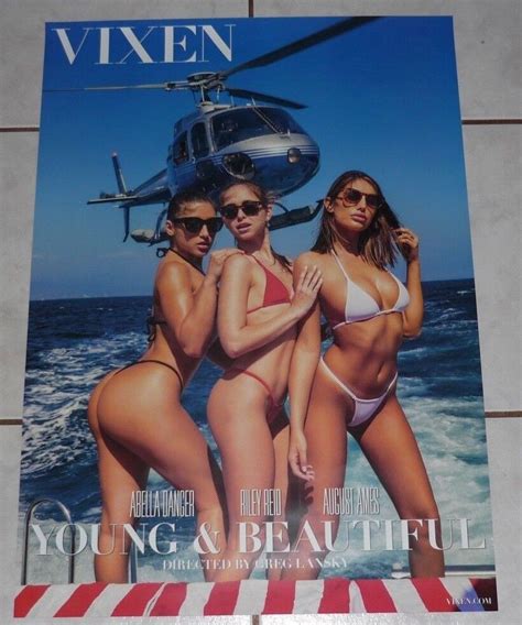 August Ames Riley Reid Abella Danger Rare X Sided Vixen Poster Avn Ebay