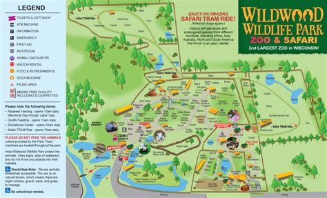 Park Map Wildwood Wildlife Park Zoo And Safari