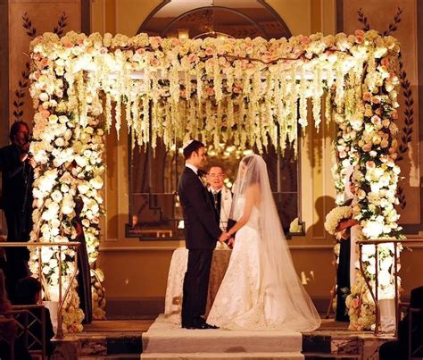 imaginative unique floral wedding chuppah altar decoration ideas