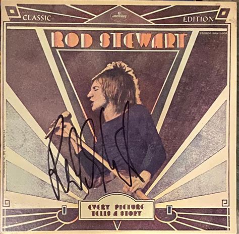 Rod Stewart Autographed Album