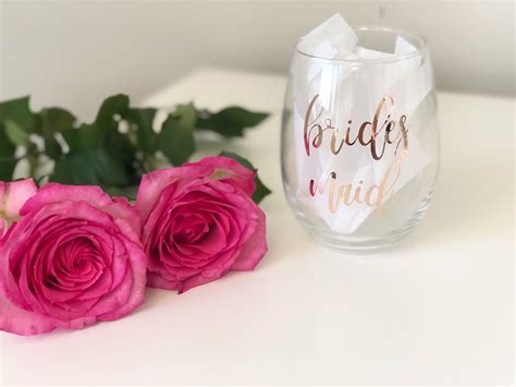 Bridesmaid Wine Glass Bridesmaid Ts Bridesmaid Proposal Etsy