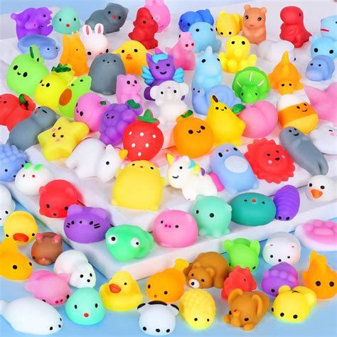 Buy 80pcs Mochi Squishy Toys Kids Party Favors Kawaii Mini Squishies