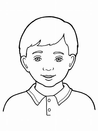 Boy Drawing Primary Coloring Brother Pages Line