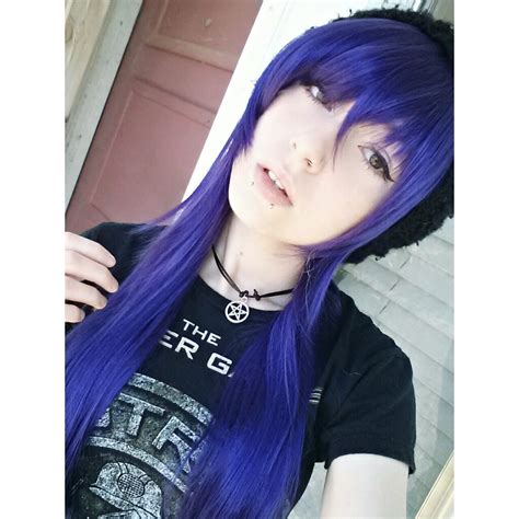 Purple And Blue Scene Hair
