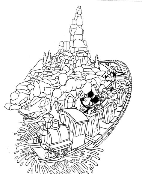 Disney World Coloring Pages Free