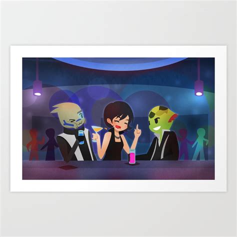 Mass Effect Tuxedo Night [commission] Art Print By Choco Minto Society6