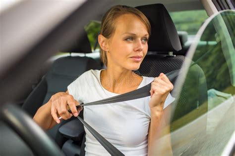 Young Woman Driving Her Car Stock Image Image Of Design Adult 65839691