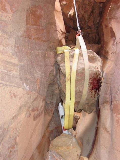 Photo The Recovery Team Took When Retrieving The Arm Of Aron Ralston