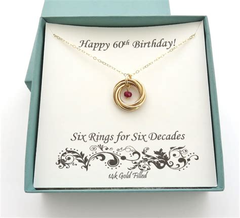 If you have these things in mind, it is. 60th Birthday Gift Gold Necklace 60th Birthday Birthstone ...