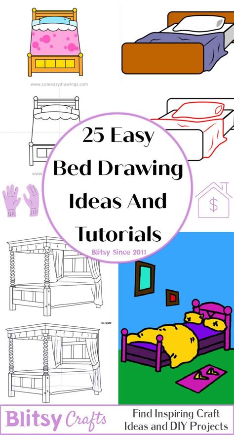25 Easy Bed Drawing Ideas How To Draw A Bed